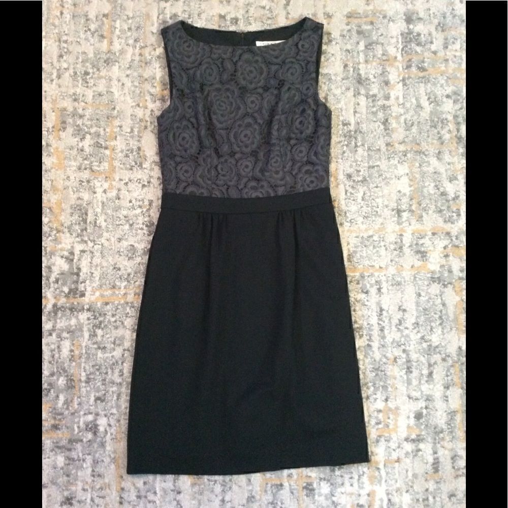 TRINA TURK COCKTAIL DRESS WITH LACE DETAIL! EUC!